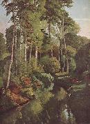 Gustave Courbet, Waldbach mit Rehen